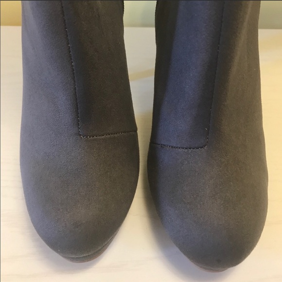 Gray Ankle Booties - Picture 5 of 7